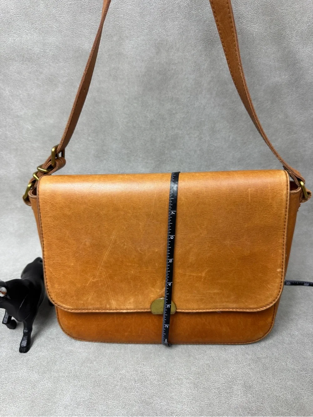 Madewell Cognac Leather Crossbody Bag